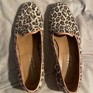 Stubbs and Wootton leopard flats size 9.5